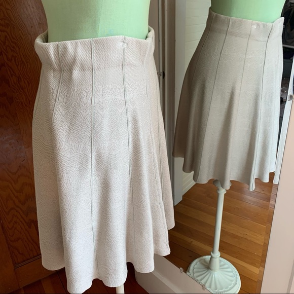 NIC+ZOE PP neutral putty knit a-line skirt - Picture 7 of 8